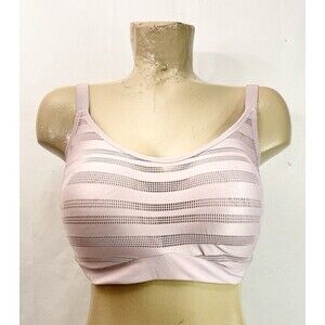 Le Mystere Sports Bra Size 36 G 36G Lined Underwires Padded Gym Workout Pink